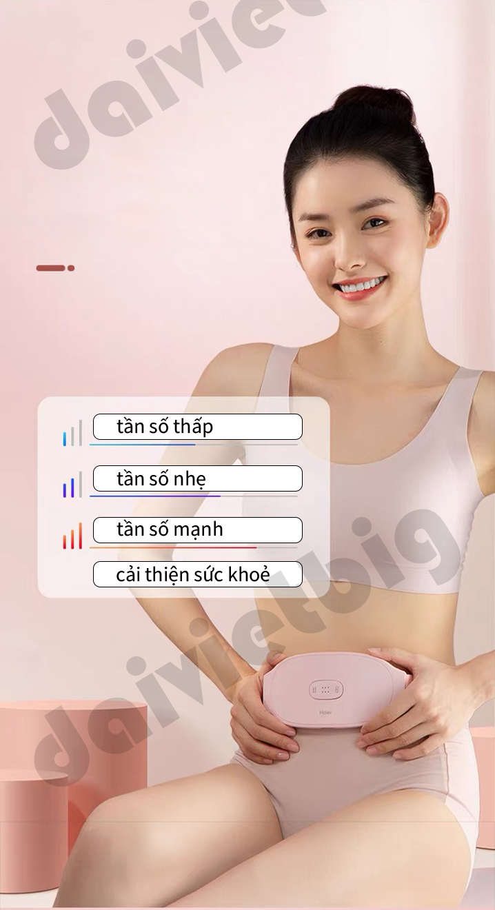 Máy Chườm Bụng Kinh-Đai Massage Giảm Đau Bụng Kinh Haier HZT-Y05L-Hỗ Trợ Chống Lão Hóa-Quà Tặng Bạn Gái