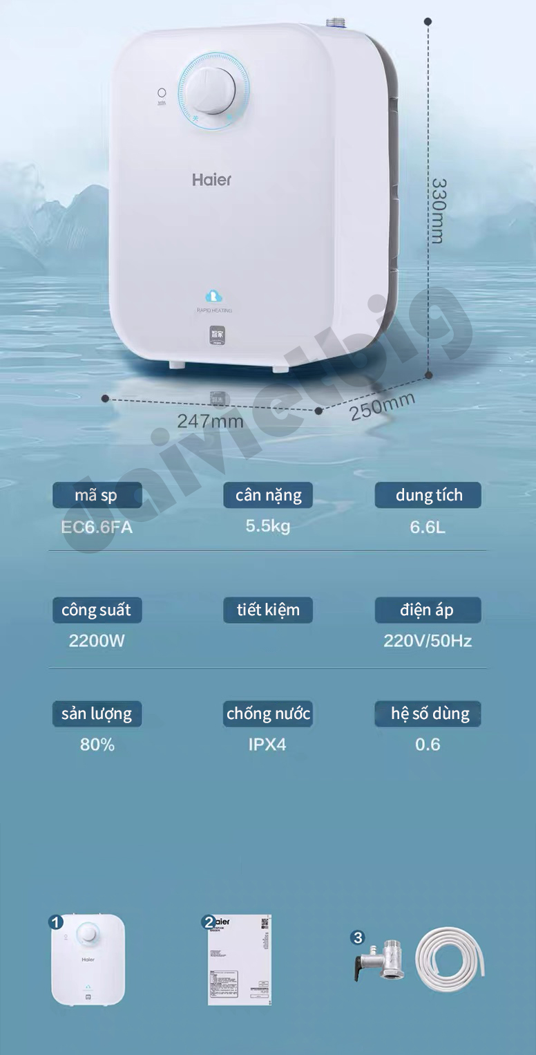 Máy nước nóng trực tiếp nhà bếp Haier EC5FA