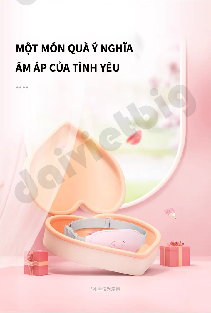 Máy Chườm Bụng Kinh-Đai Massage Giảm Đau Bụng Kinh Haier HZT-Y05L-Hỗ Trợ Chống Lão Hóa-Quà Tặng Bạn Gái