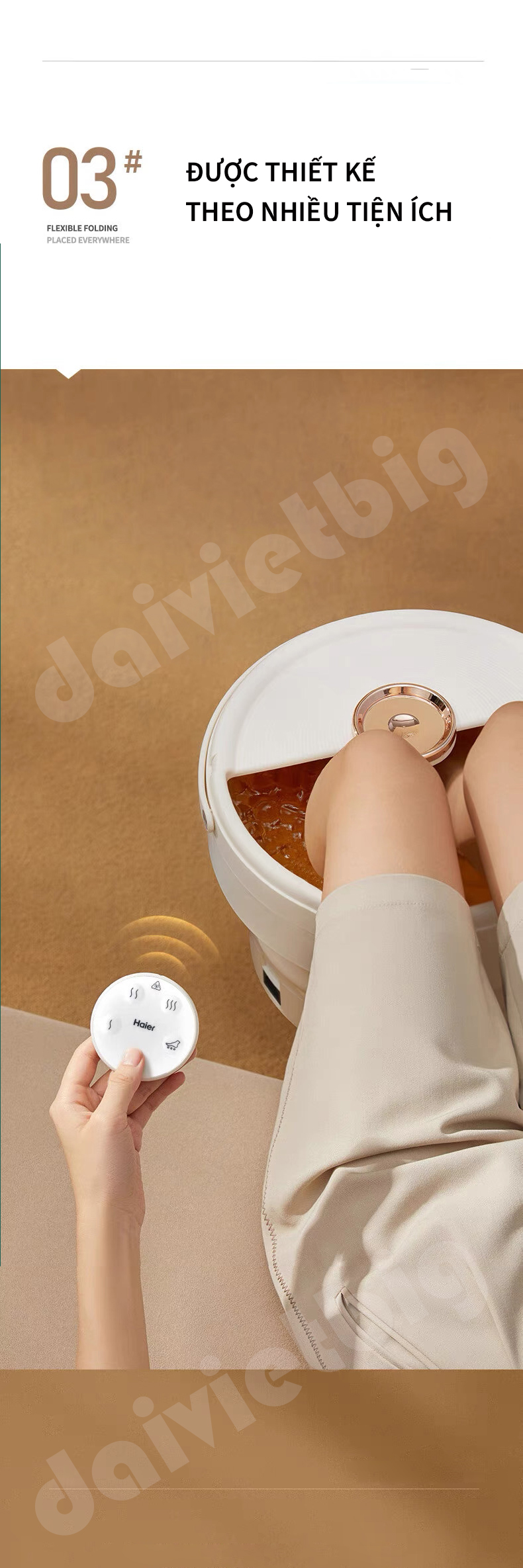 Bồn Ngâm Chân Massage HAIER