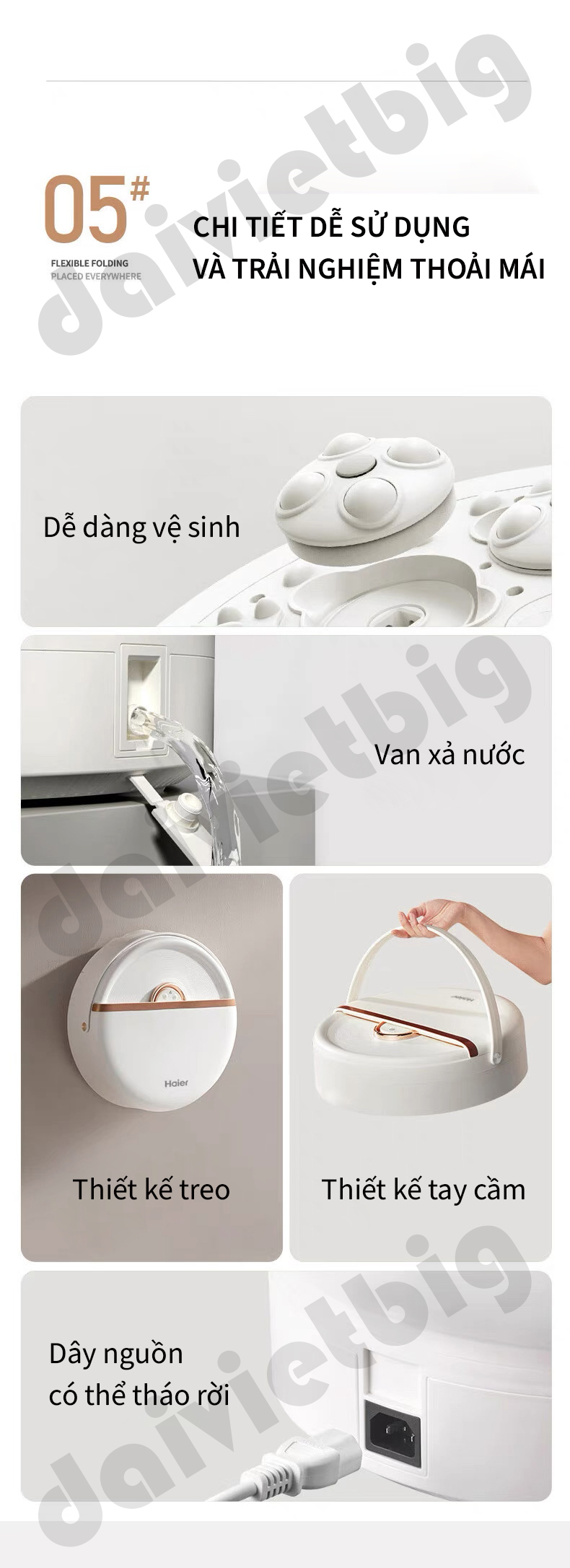 Bồn Ngâm Chân Massage HAIER