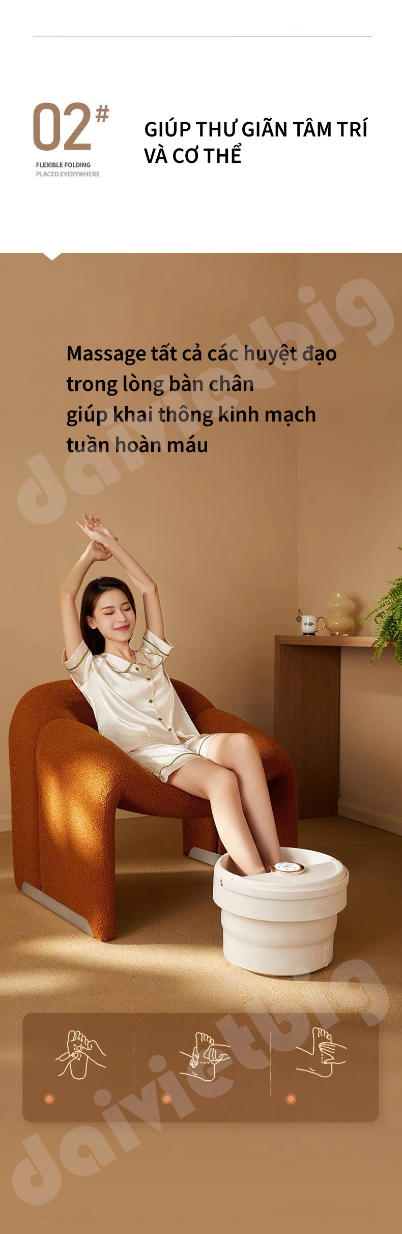 Bồn Ngâm Chân Massage HAIER