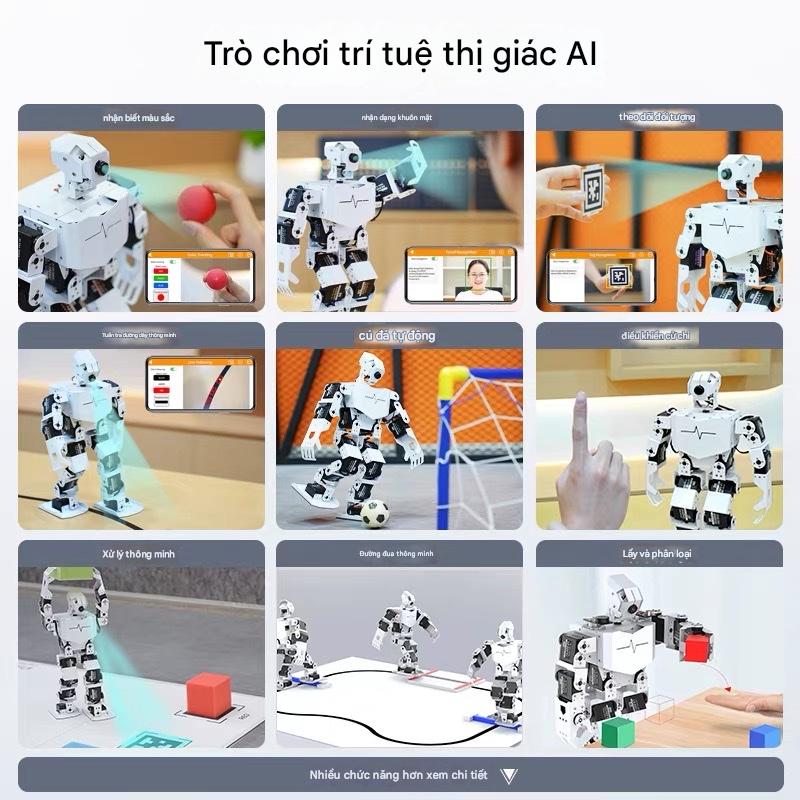 Robot Hình Người TonyPi – Phiên Bản Mô Hình Lớn Tích hợp Raspberry Pi – AI Tầm Nhìn – Lập Trình Python – Dáng Đi Hai Chân Bionic