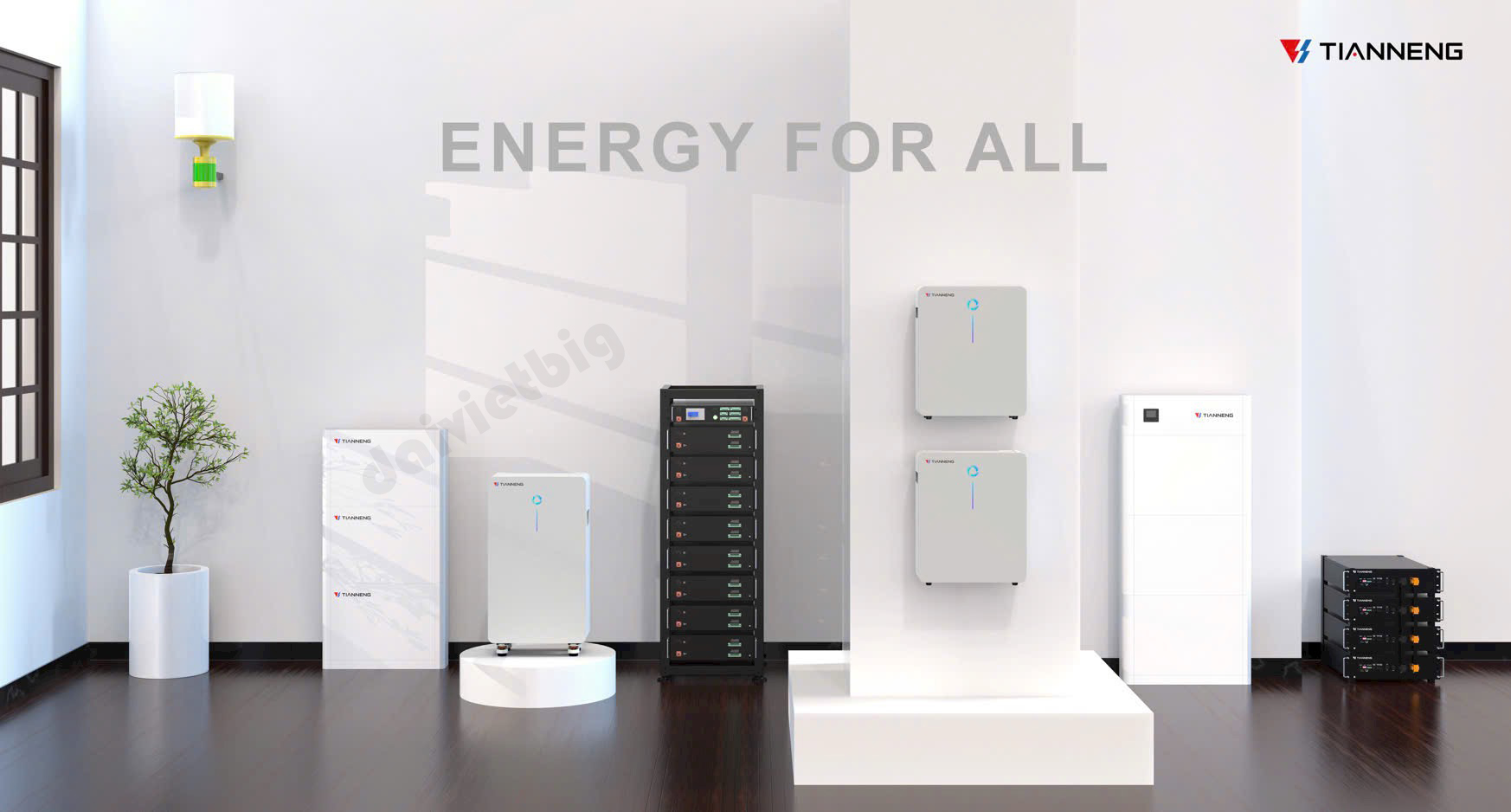 Pin lưu trữ (16kWh) TIANNENG LMS-16K-A 51.2V 314Ah - Cao Cấp 6.000 Cycles.