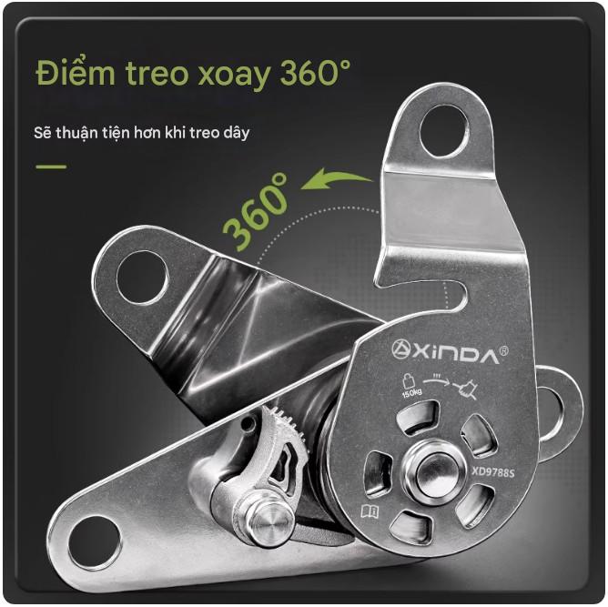 Bộ Ròng rọc Nâng Đa Năng Tự Khóa Ngoài trời XINDA (XINDA Outdoor Equipment).