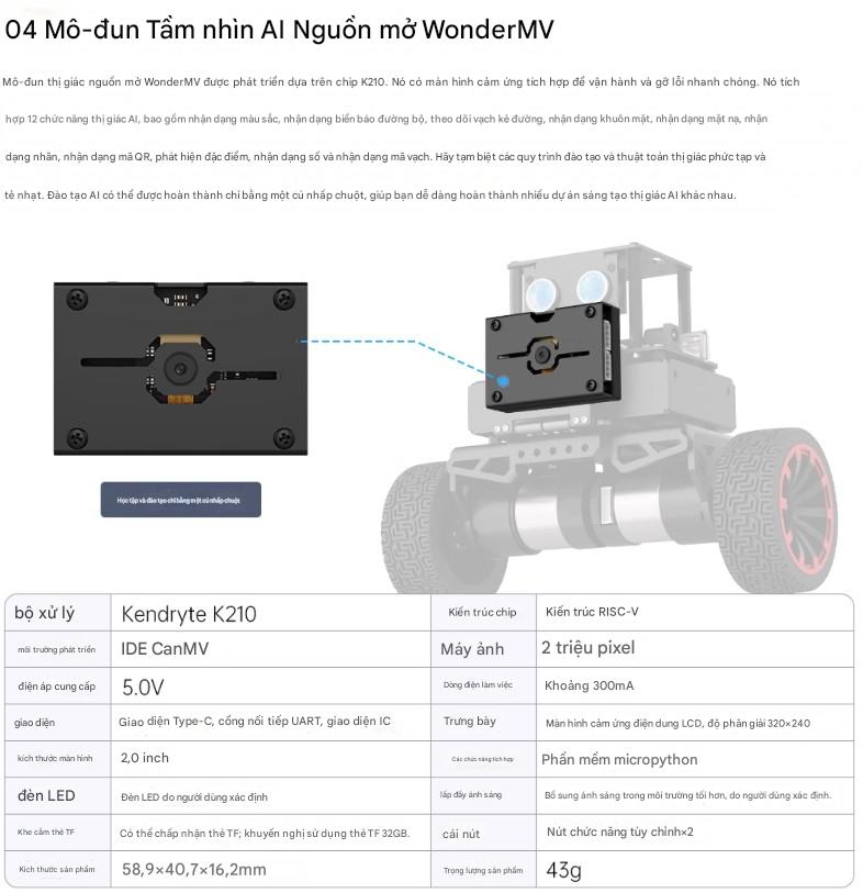 MiniBalan, mô hình robot tự cân bằng hai bánh cỡ lớn được trang bị vi điều khiển STM32, có tính năng nhận dạng hình ảnh và điều khiển PID.