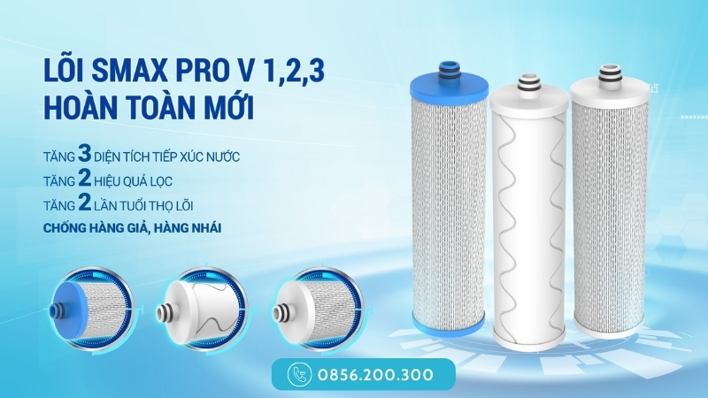 Hệ lõi lọc thô SMAX PRO V cao cấp