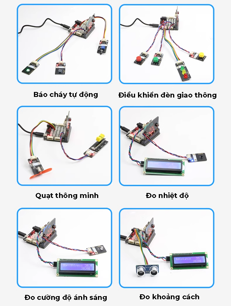 Bộ Kit Microbit cơ bản cảm biến và dữ liệu cho trẻ em | Bộ học tập lập trình Microbit V2 cơ bản