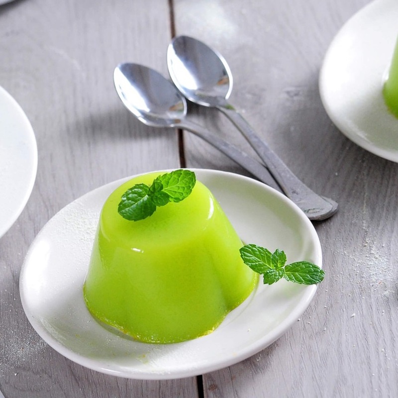 Thành phẩm pudding dưa lưới