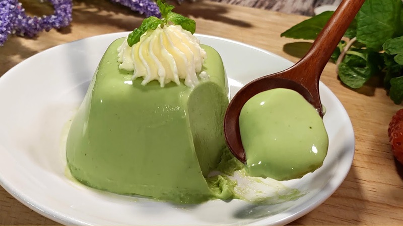Kem và pudding dưa lưới hấp dẫn