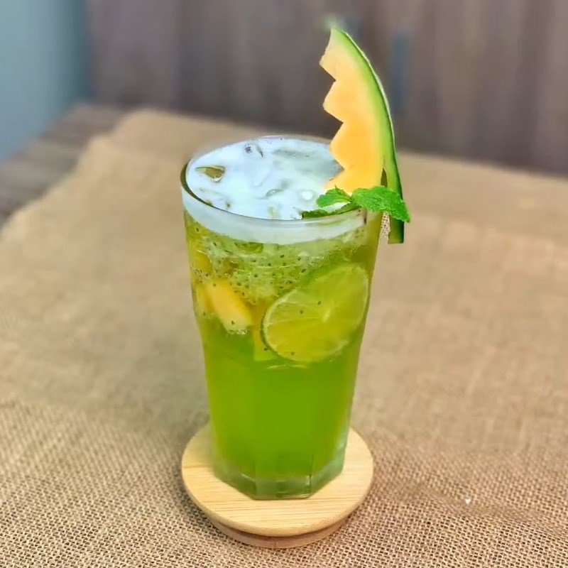 Trà dưa lưới hạt chia