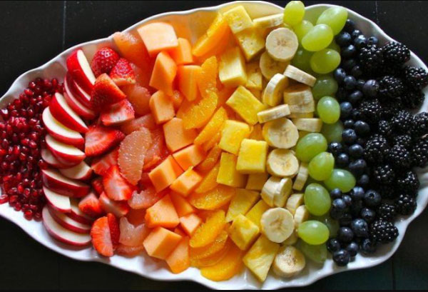 Cách trang trí dưa lưới đẹp mẫu 9