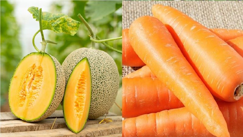 Món nước ép dưa lưới với cà rốt