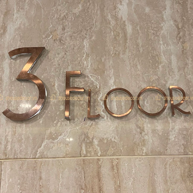 S-House Decor cam kết sản xuất chữ inox mạ đồng với chất lượng cao, thời gian nhanh và giá cả hợp lý