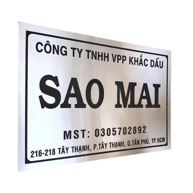 Biển số nhà in UV inox