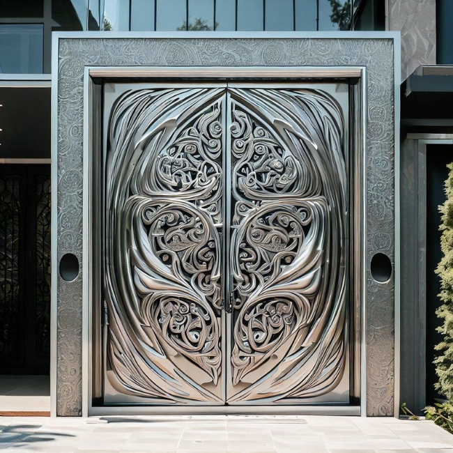 Cửa inox mỹ thuật 8