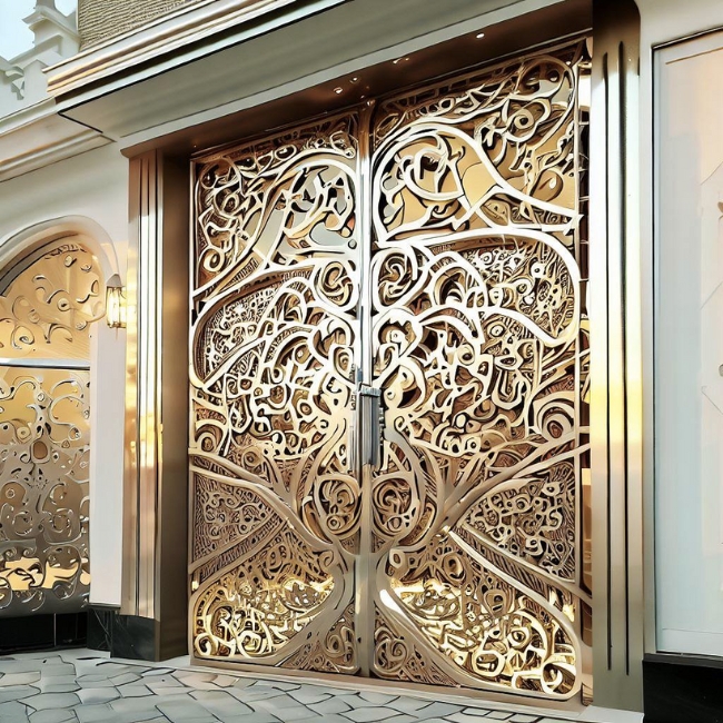 Cửa inox mỹ thuật 9