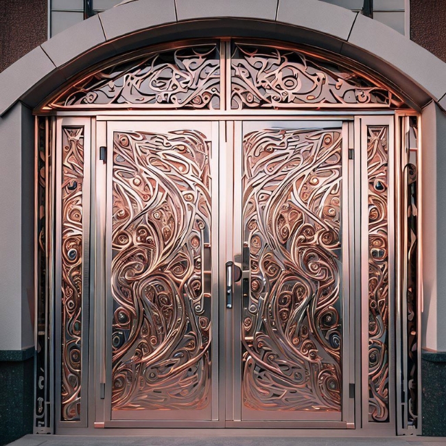 Cửa inox mỹ thuật 10