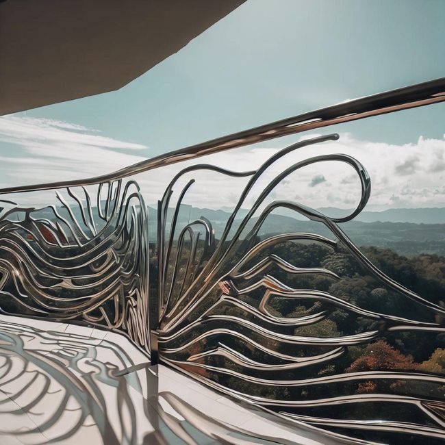 Lan can inox mỹ thuật 1