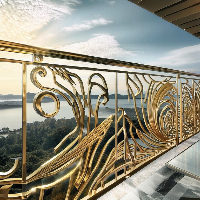 Lan can inox mỹ thuật 4