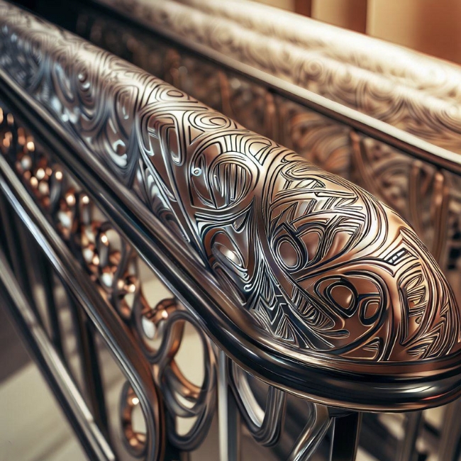 Lan can inox mỹ thuật 8