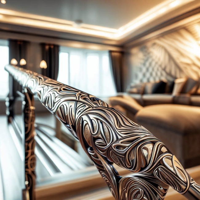 Lan can inox mỹ thuật 9