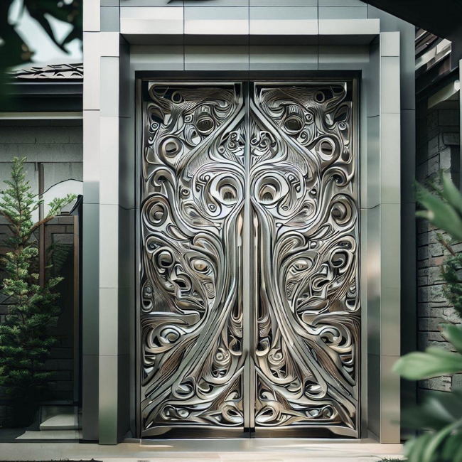 Cửa inox mỹ thuật 1