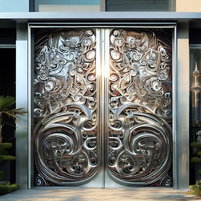 Cửa inox mỹ thuật 3