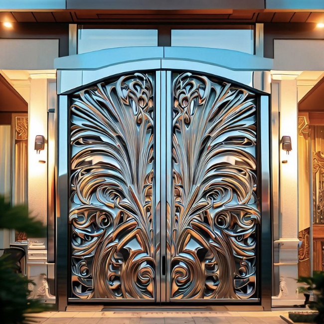 Cửa inox mỹ thuật 5