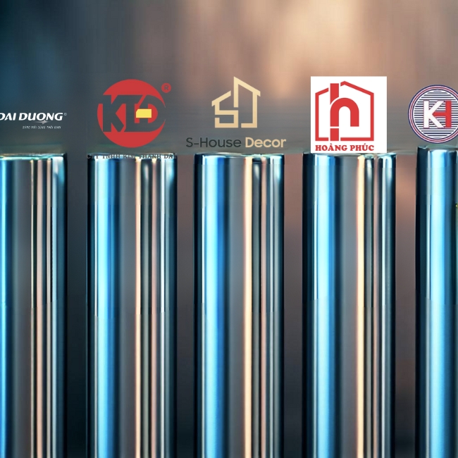 Bảng xếp hạng 5 công ty hàng đầu cung cấp inox tròn đặc với logo của họ