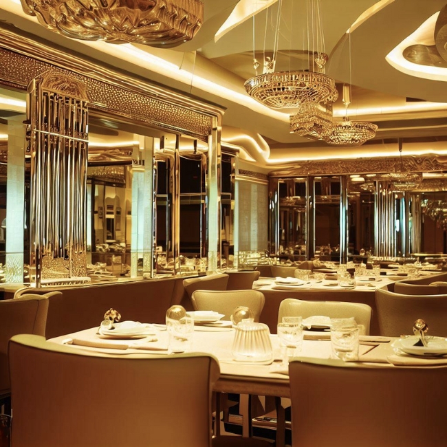 Ảnh các tấm inox vàng được đặt tại kho của S-House Decor