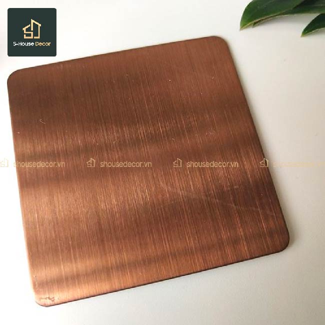 Ảnh một mẫu tấm inox xước 304 tại S-House Decor