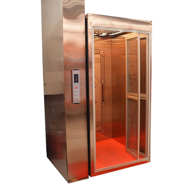 Kích thước thang máy kính 300kg