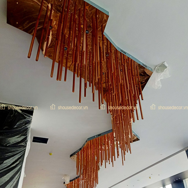 S House Decor hoàn thiện việc trang trí trần nhà cho dự án