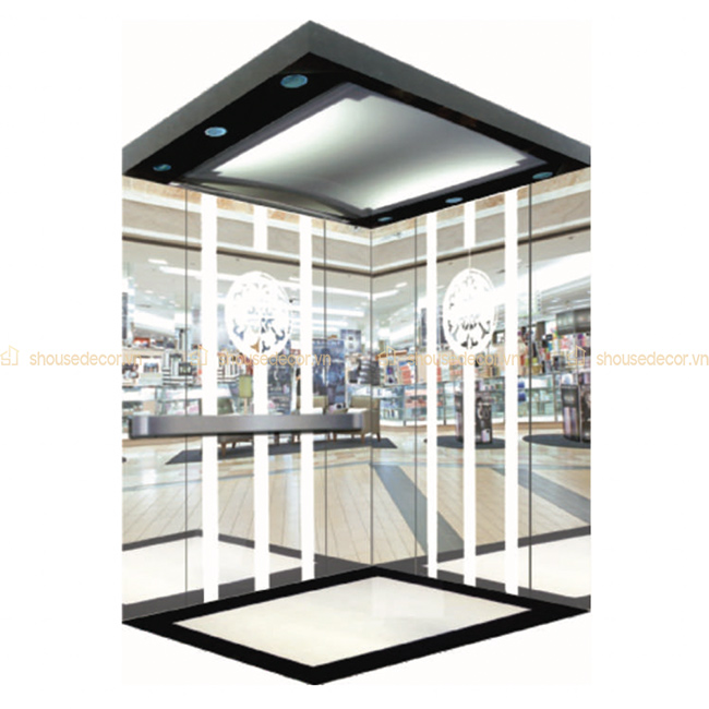 Mẫu ốp inox cabin thang máy số 05