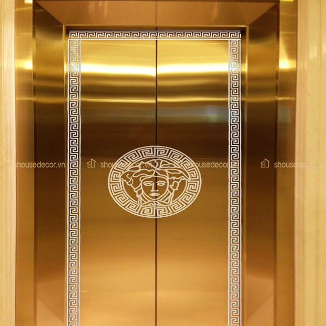 Màu vàng được sử dụng nhiều trong ốp trang trí nội và ngoại thất thang máy
