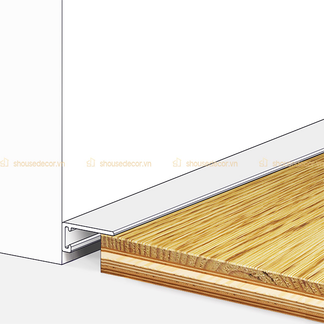 Nẹp inox C được sử dụng trong ốp góc tường