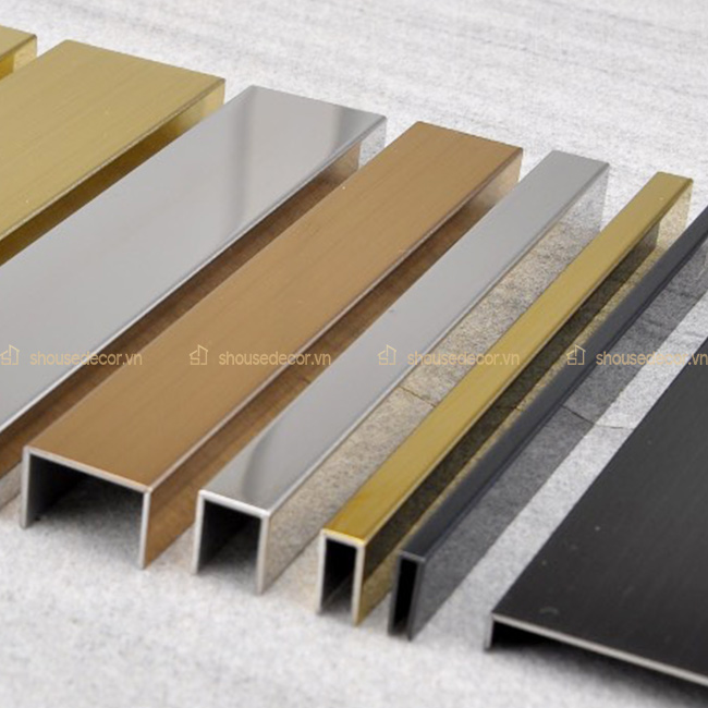 Nẹp inox chữ U có tính thẩm mỹ cao