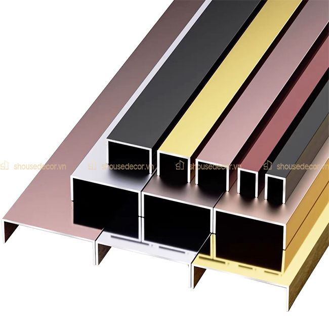 Nẹp inox chữ U mạ PVD