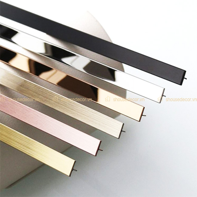 Nẹp inox T10 đa dạng màu sắc, mẫu mã cho khách hàng lựa chọn