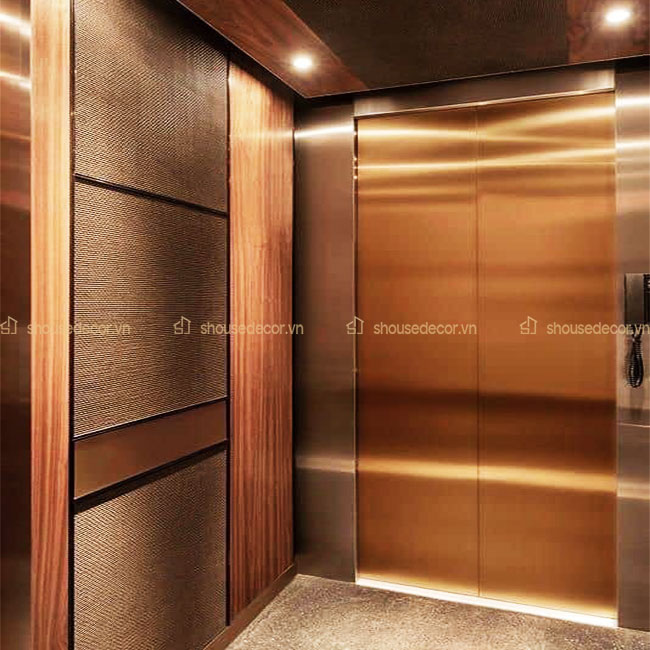 Lựa chọn mẫu ốp inox cabin thang máy phù hợp với không gian