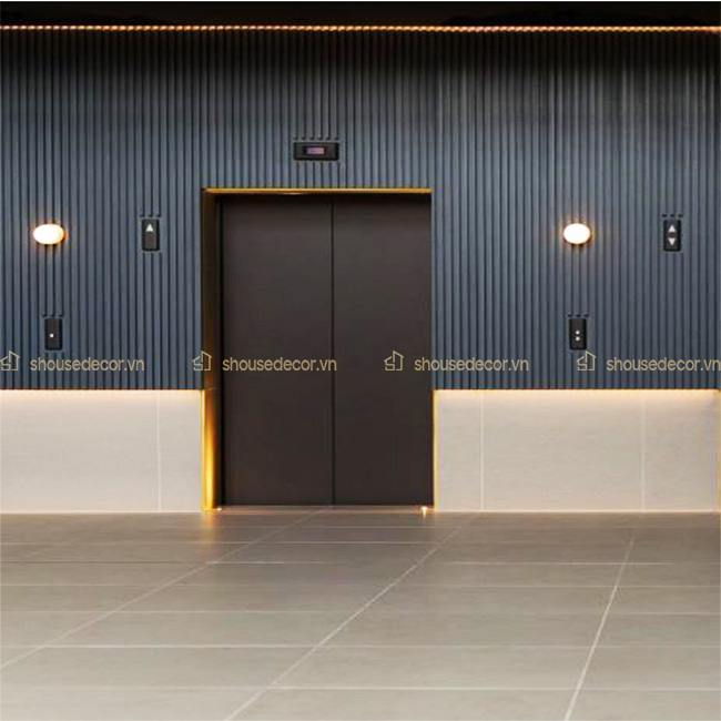 Minh họa hình ảnh của thang máy tường
