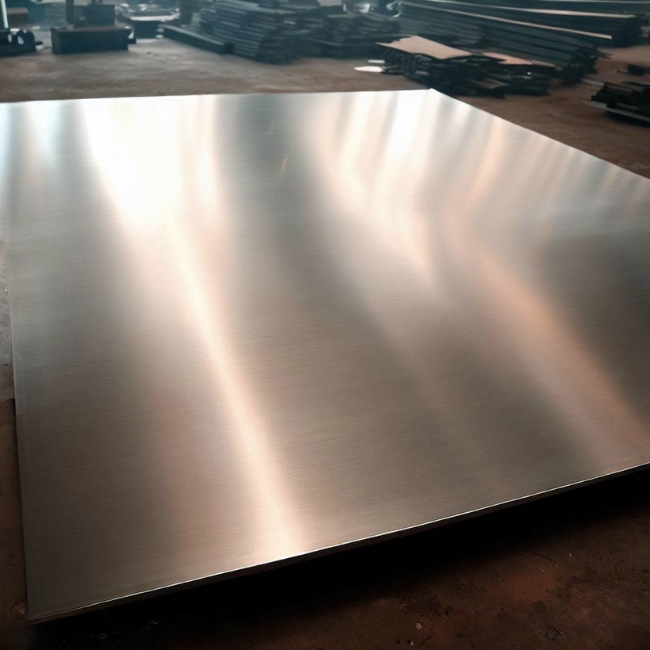 Ảnh một tấm inox 304 dày 2mm tại kho