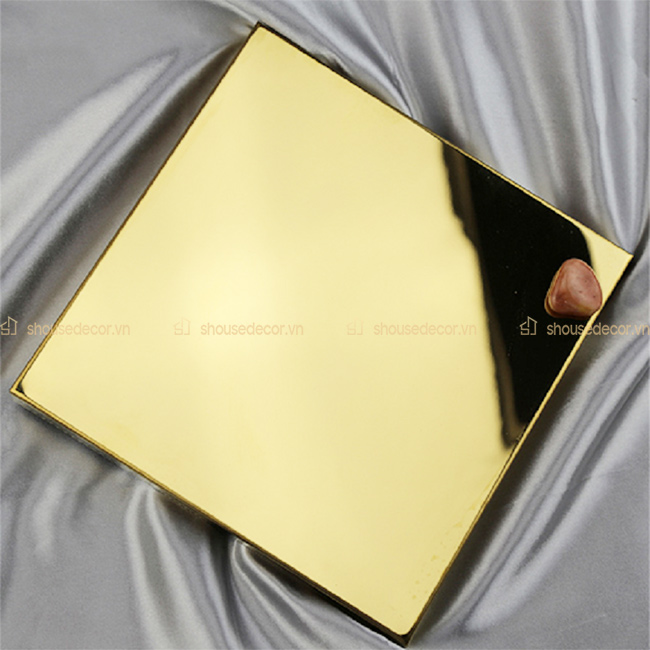 Tấm ốp inox vàng có tính thẩm mỹ cao