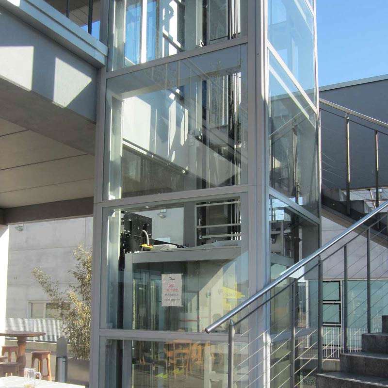 Một số lưu ý khi thiết kế thang máy kính ngoài trời