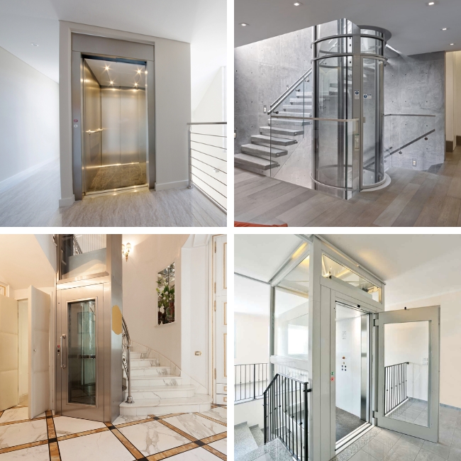 Một số mẫu thang máy gia đình 450kg được thi công bởi S-House Decor
