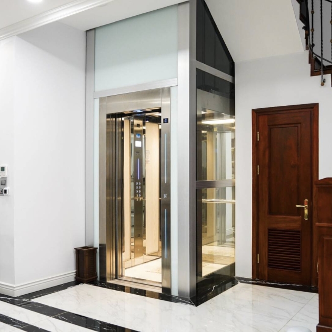 Mẫu thang máy gia đình liên doanh