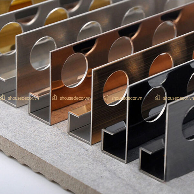 Có nhiều màu sắc nẹp inox chữ C mà bạn có thể lựa chọn