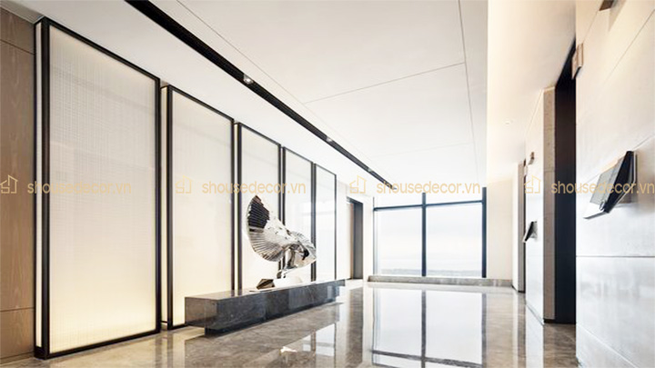 Ứng dụng nẹp inox U30 trong trang trí tường nhà