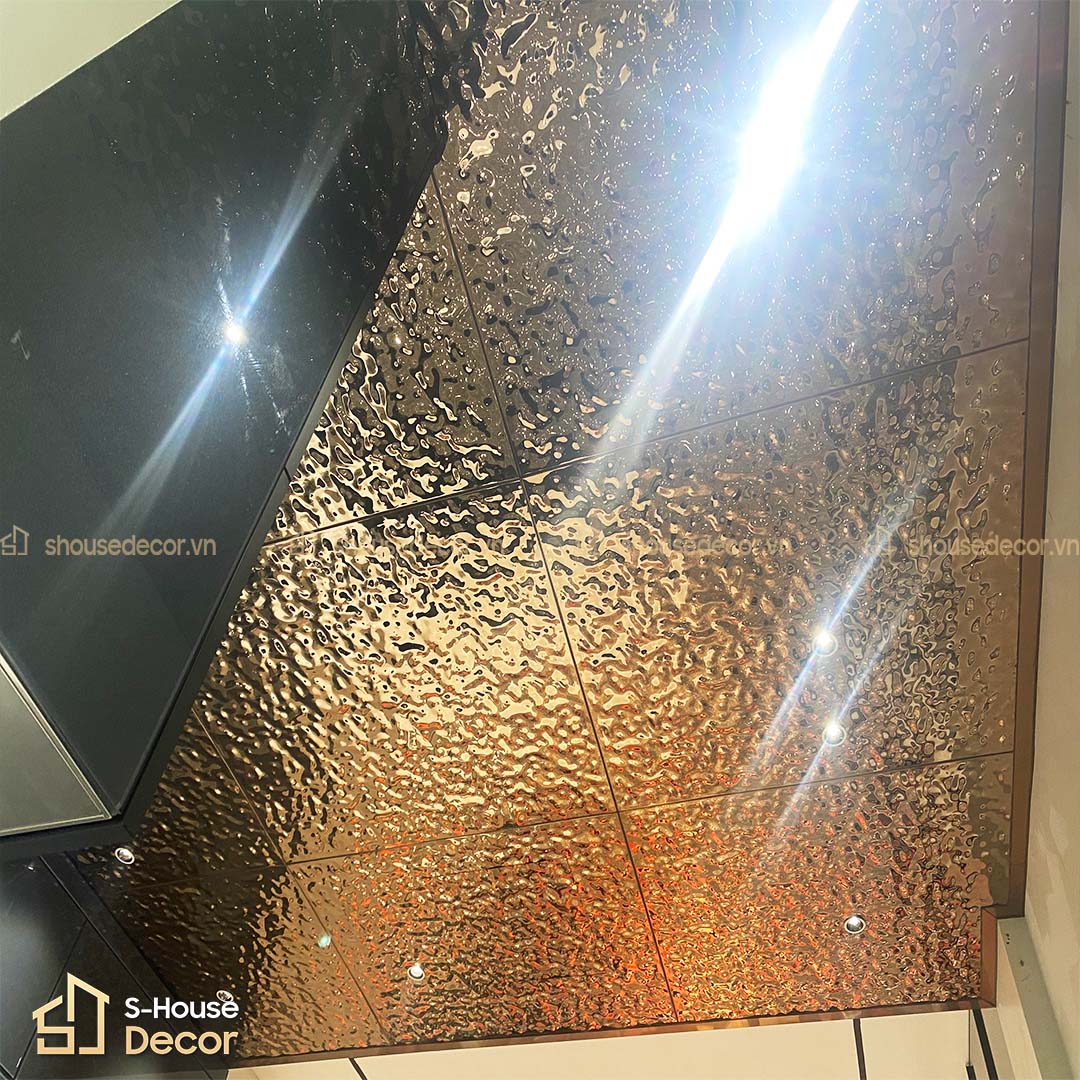 Trần Inox Sóng Nước Đen - Huyền Bí Sang Trọng Đẳng Cấp